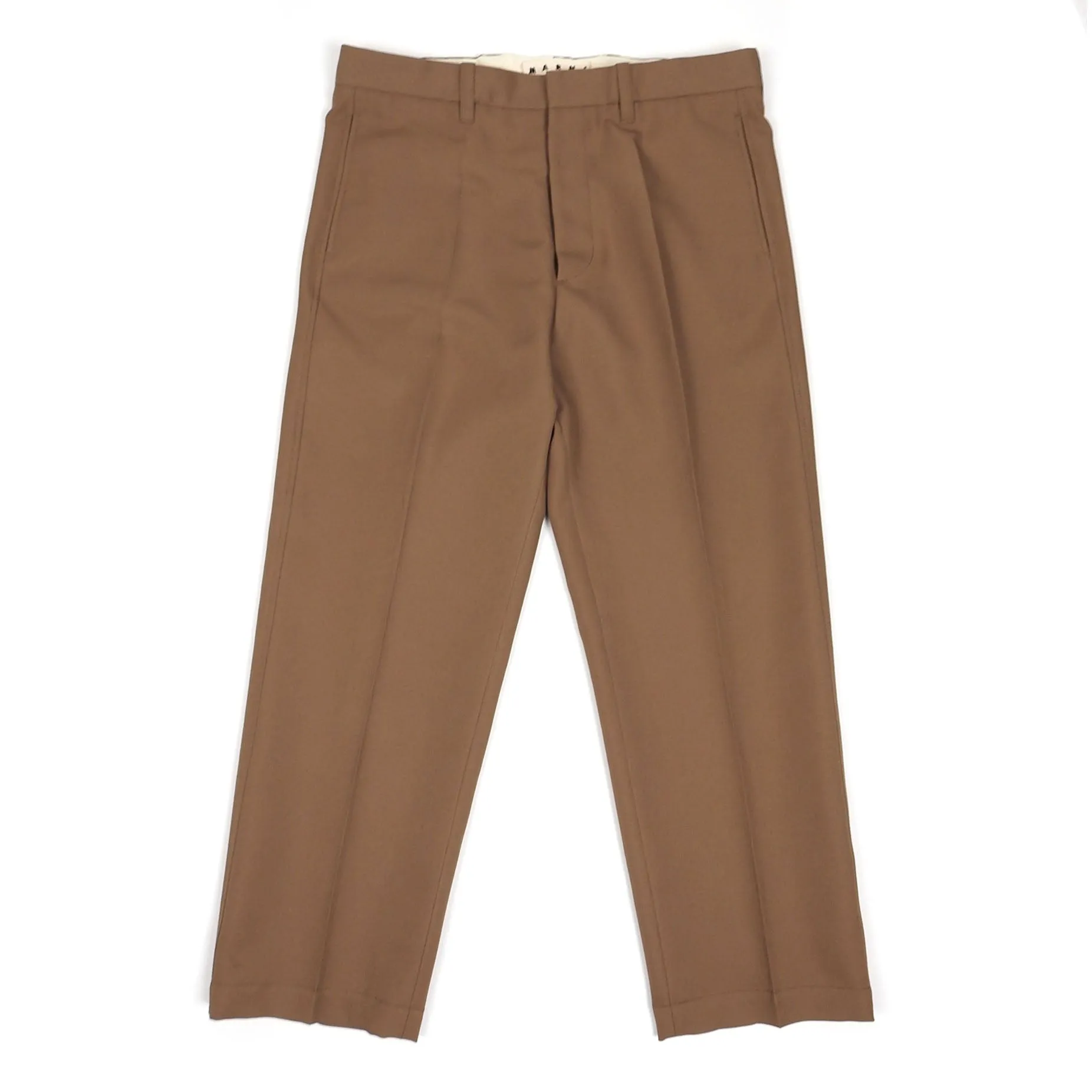 Marni Brown Straight Leg Pants Size 50
