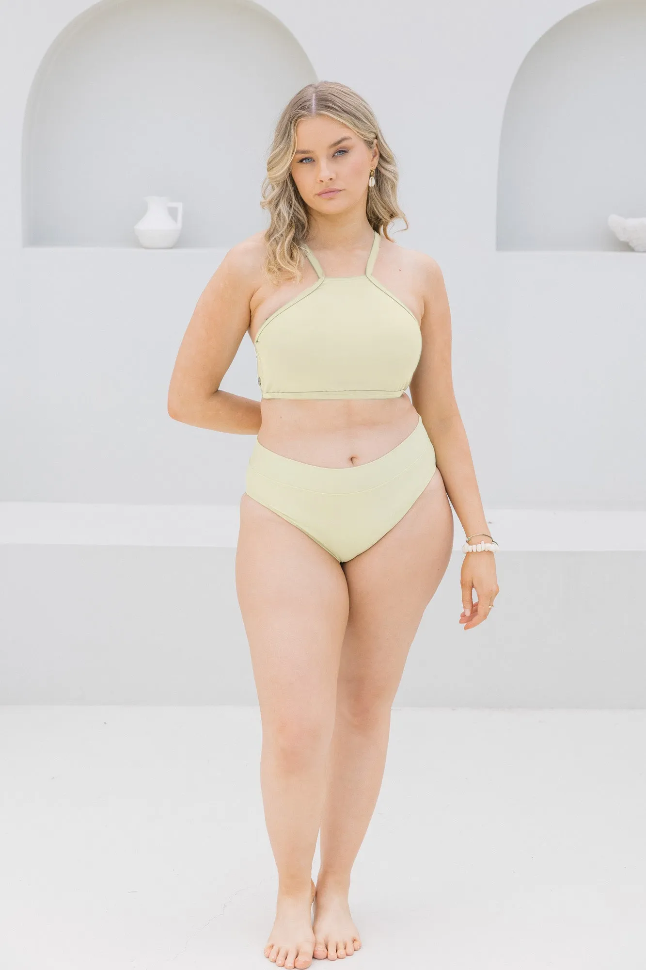 Matcha High Neck Top