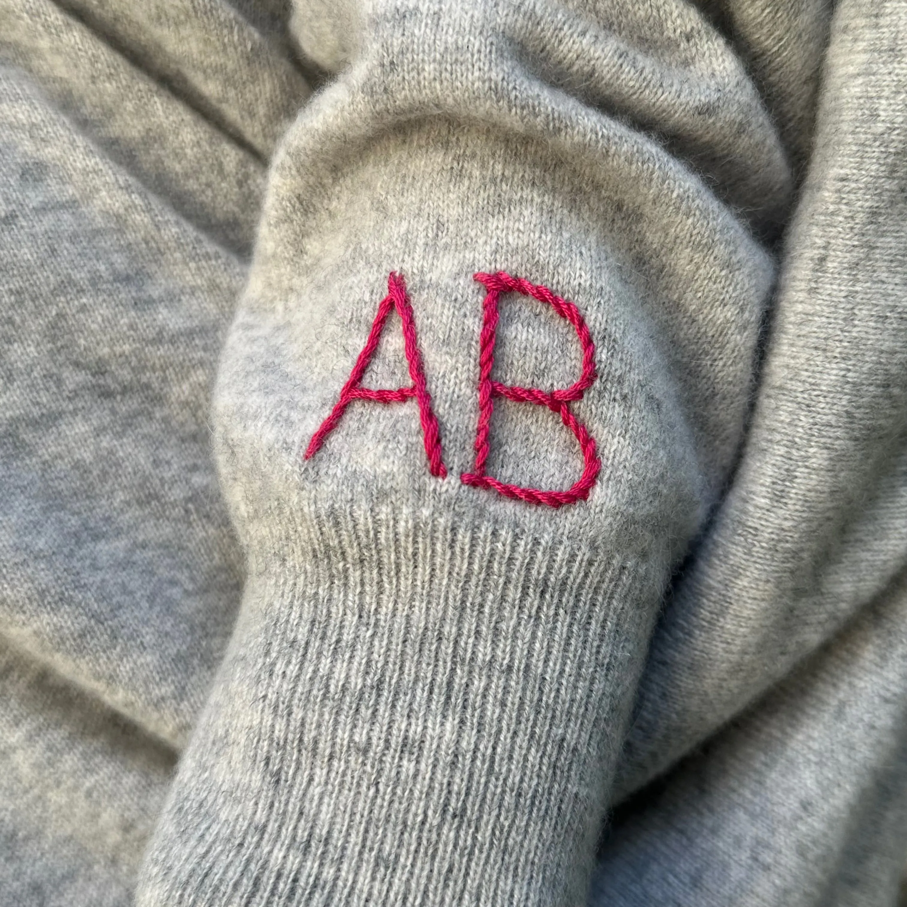 MBAB X JRD Luxe Customizable Hand Embroidered The Journey is the Jewel Cashmere Sweater