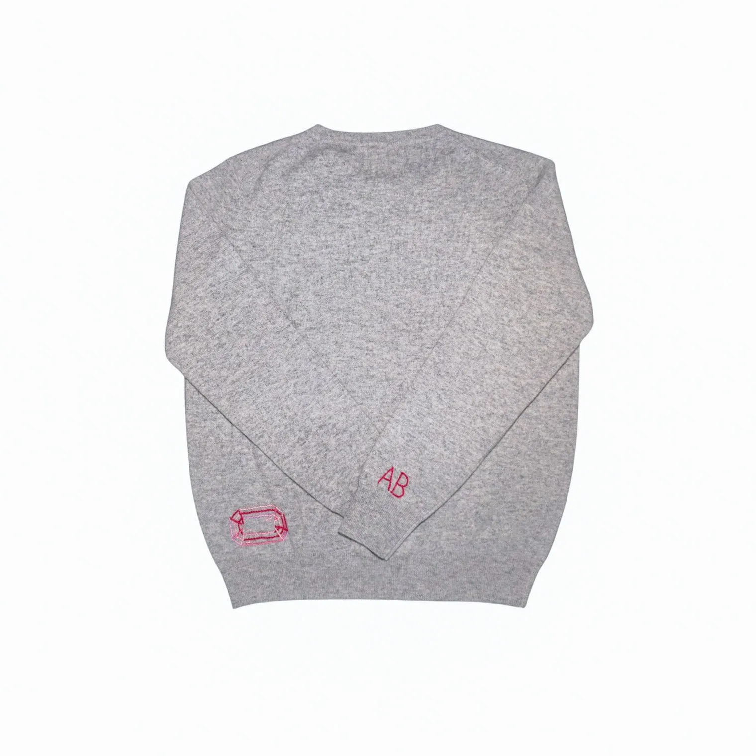 MBAB X JRD Luxe Customizable Hand Embroidered The Journey is the Jewel Cashmere Sweater