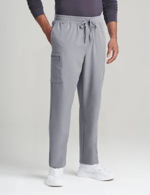 Mens Straight Leg Scrub Pants - Stone Gray