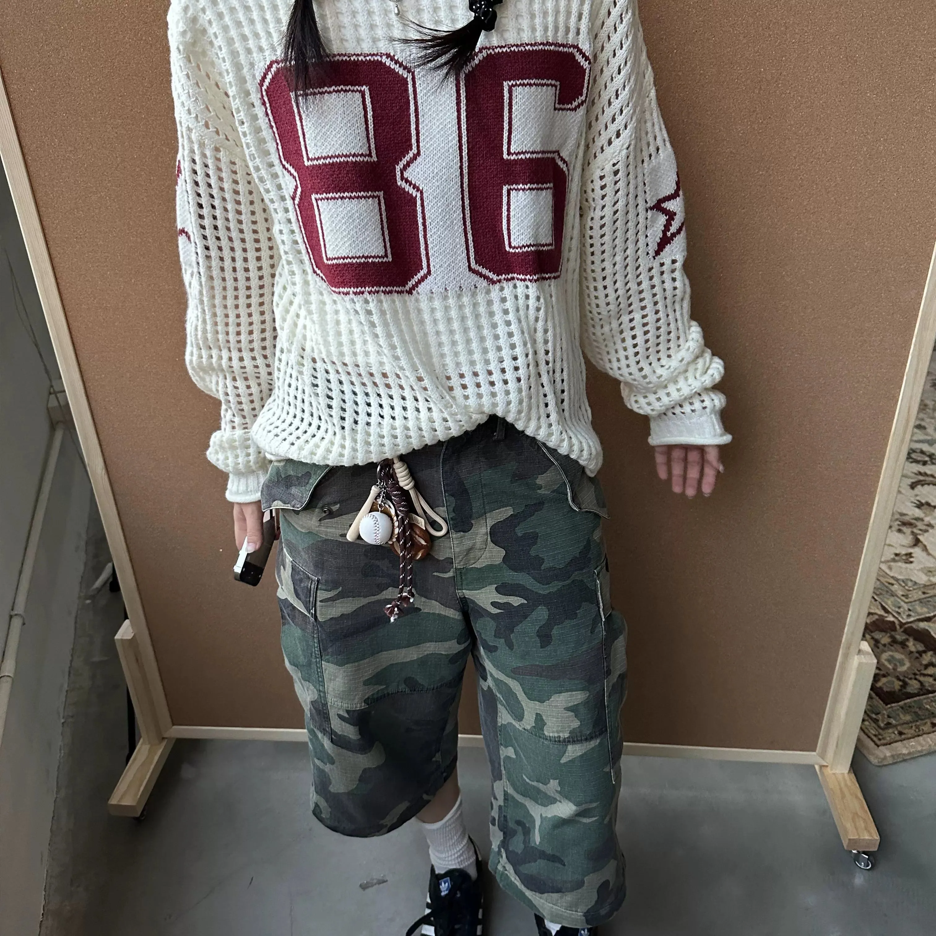 Mesh Knit Sweater