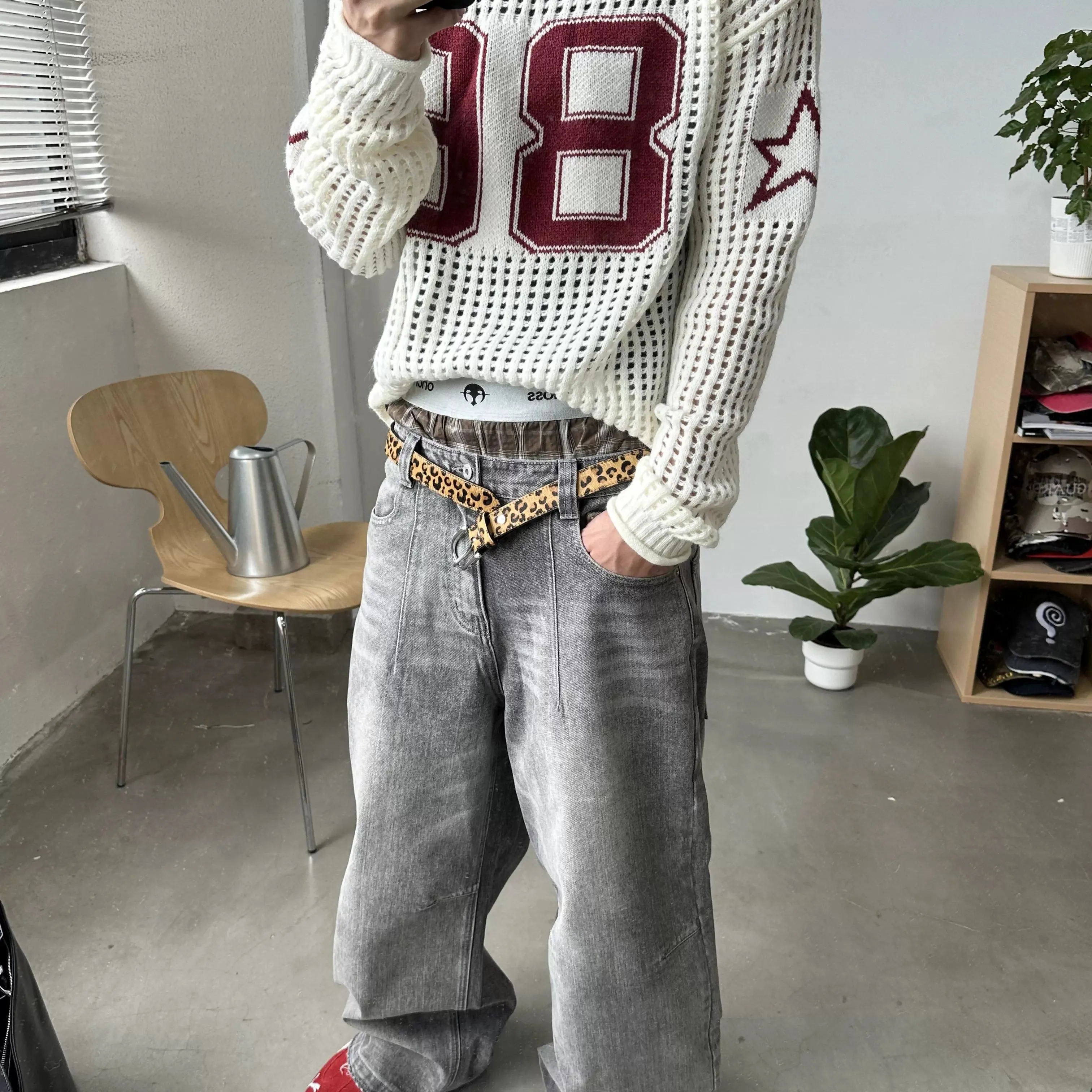 Mesh Knit Sweater