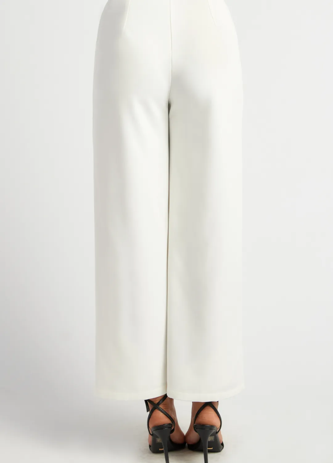 Mia Straight Leg Pant (White)