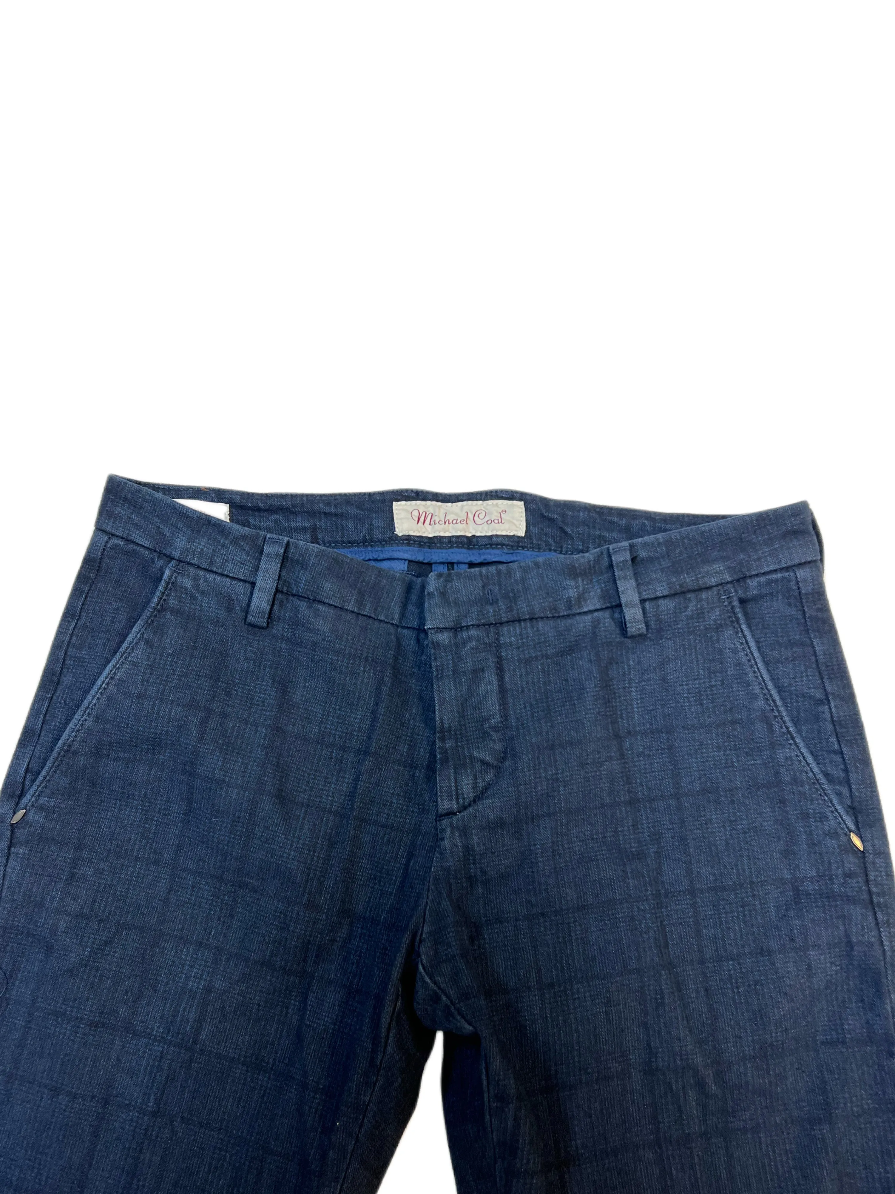 MICHAEL COAL Men's Navy Straight Leg Chinos Pants Sz 29 NWT