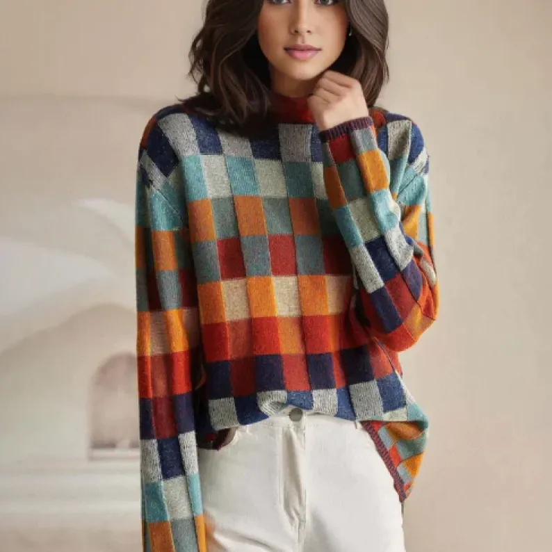 Mindy |  Luxury Plaid Sweater
