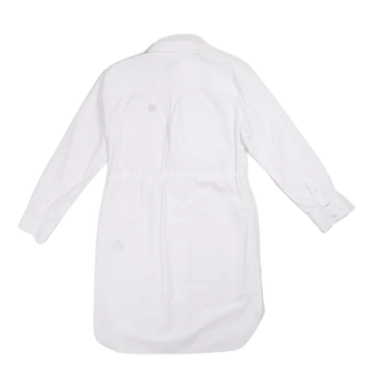 Mini Tiger Shirt Dress White