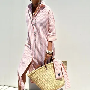 Monica® | Elegant striped shirt dress