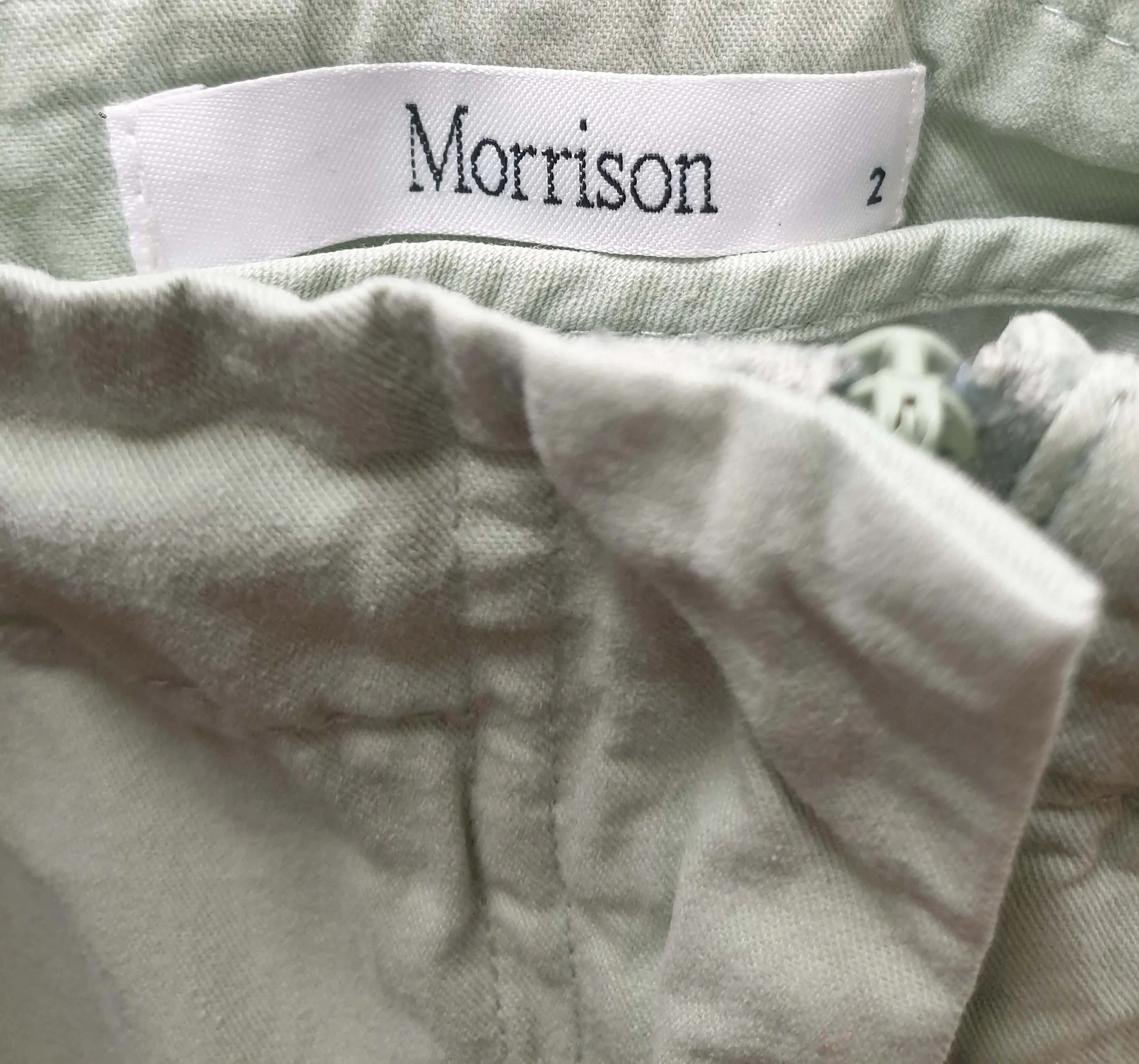 Morrison green straight leg pants size 2