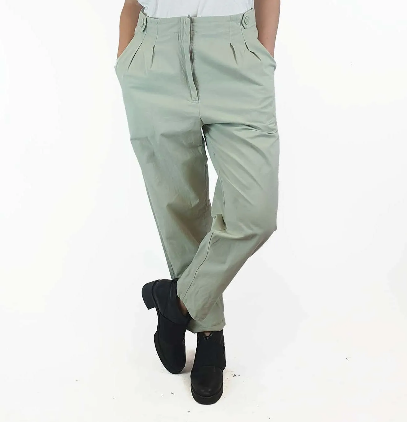 Morrison green straight leg pants size 2