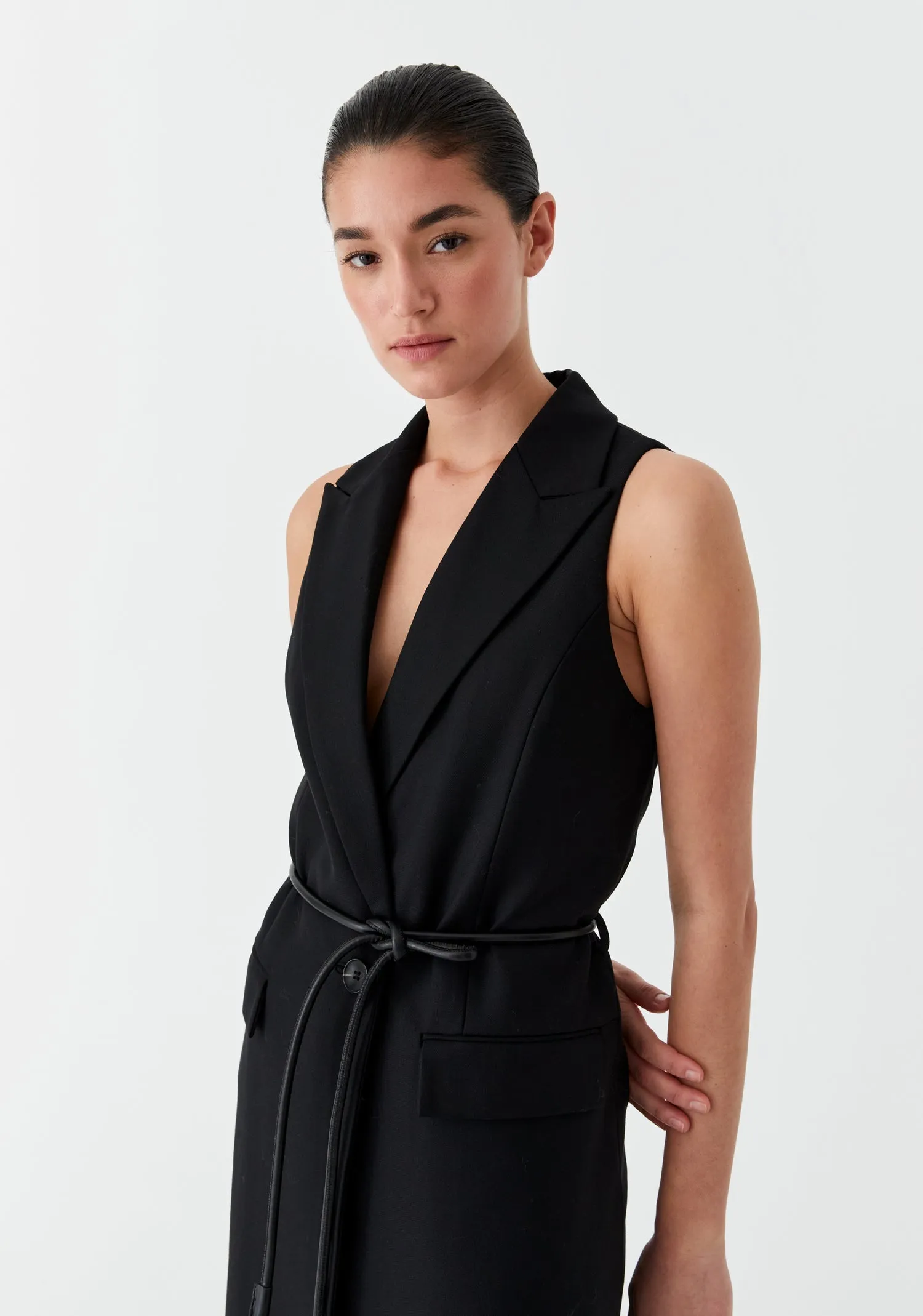 Morrison Vale Vest Dress - Black
