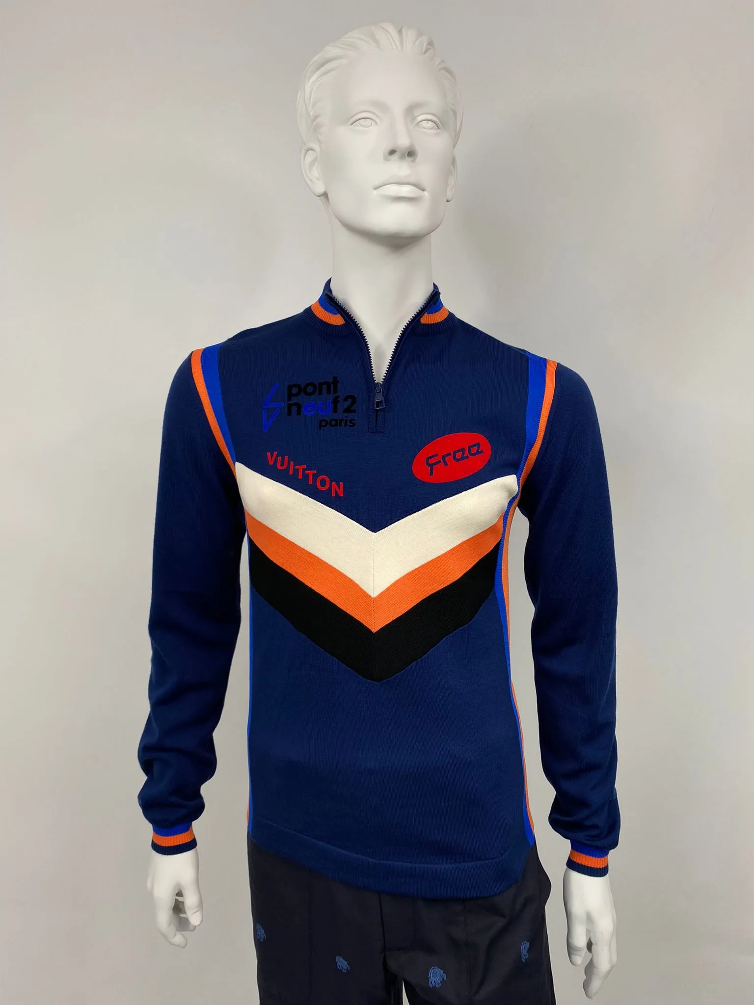 Multi Logo Long Sleeve Cycling Top