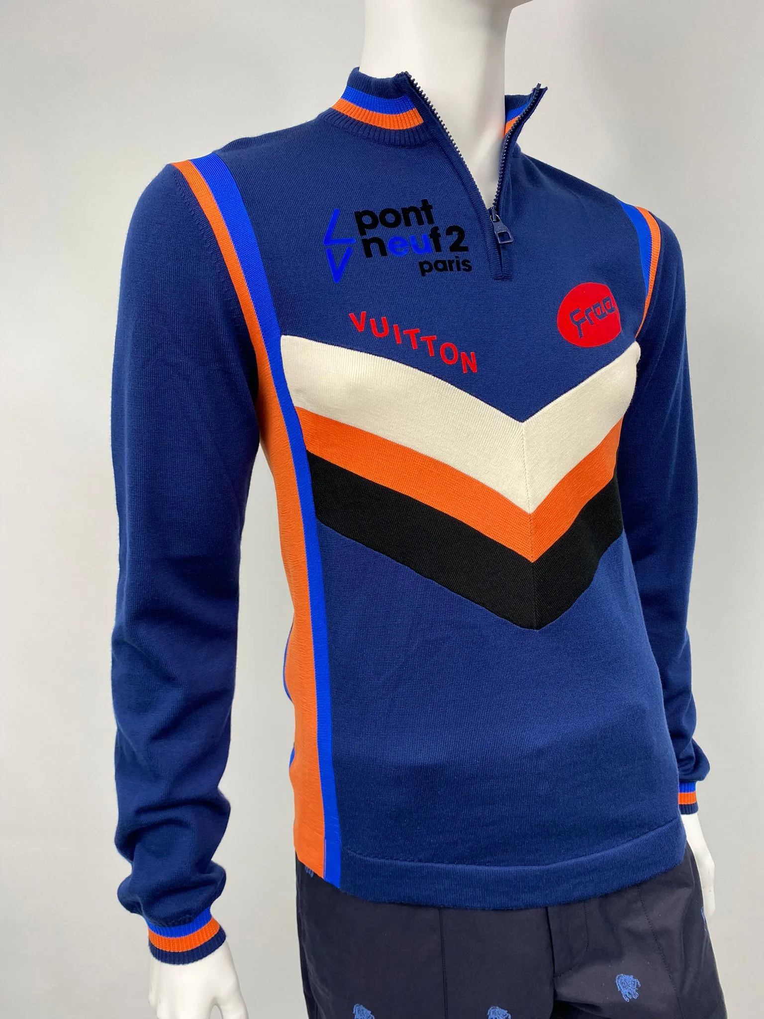 Multi Logo Long Sleeve Cycling Top