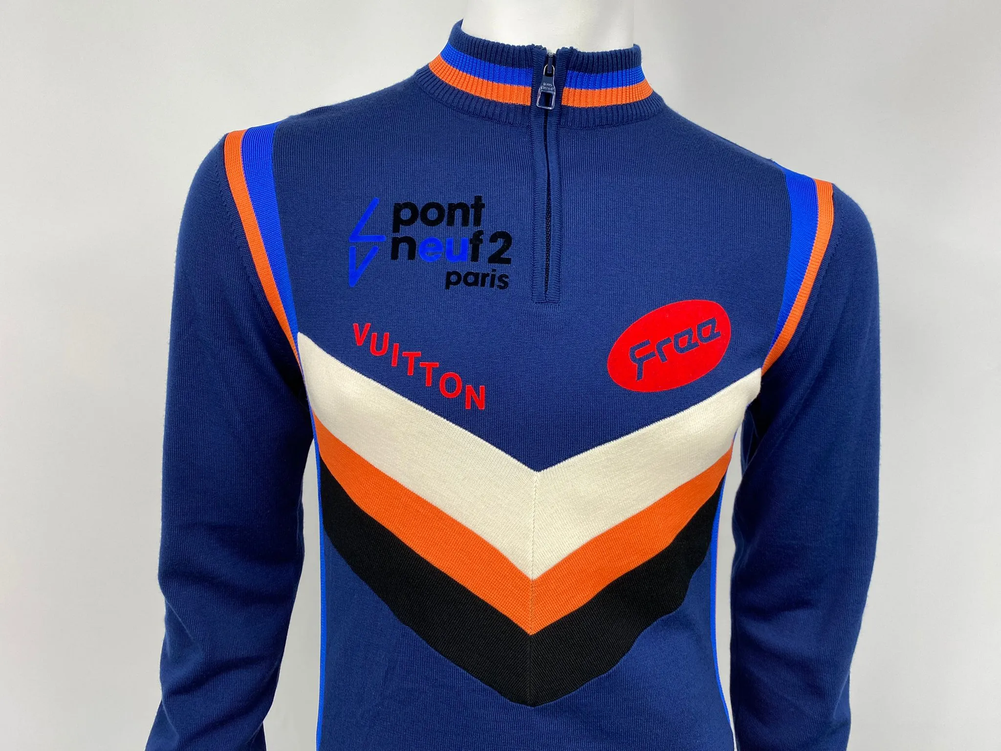 Multi Logo Long Sleeve Cycling Top