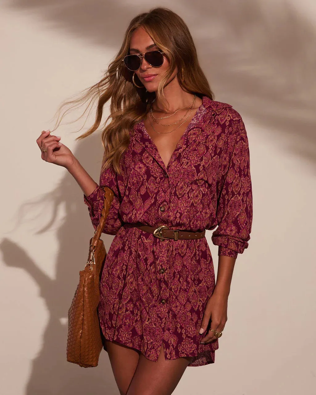 Muse Button Down Shirt Dress