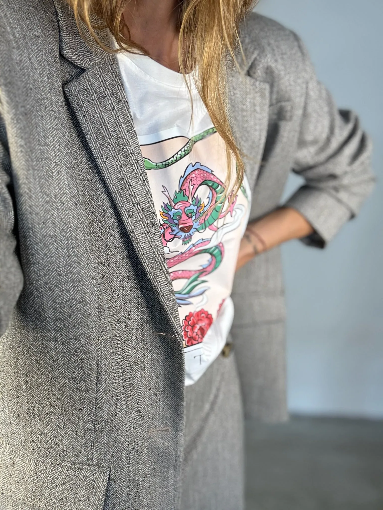 My Essential Wardrobe - Blazer - Oatmeal Melange - Emmy