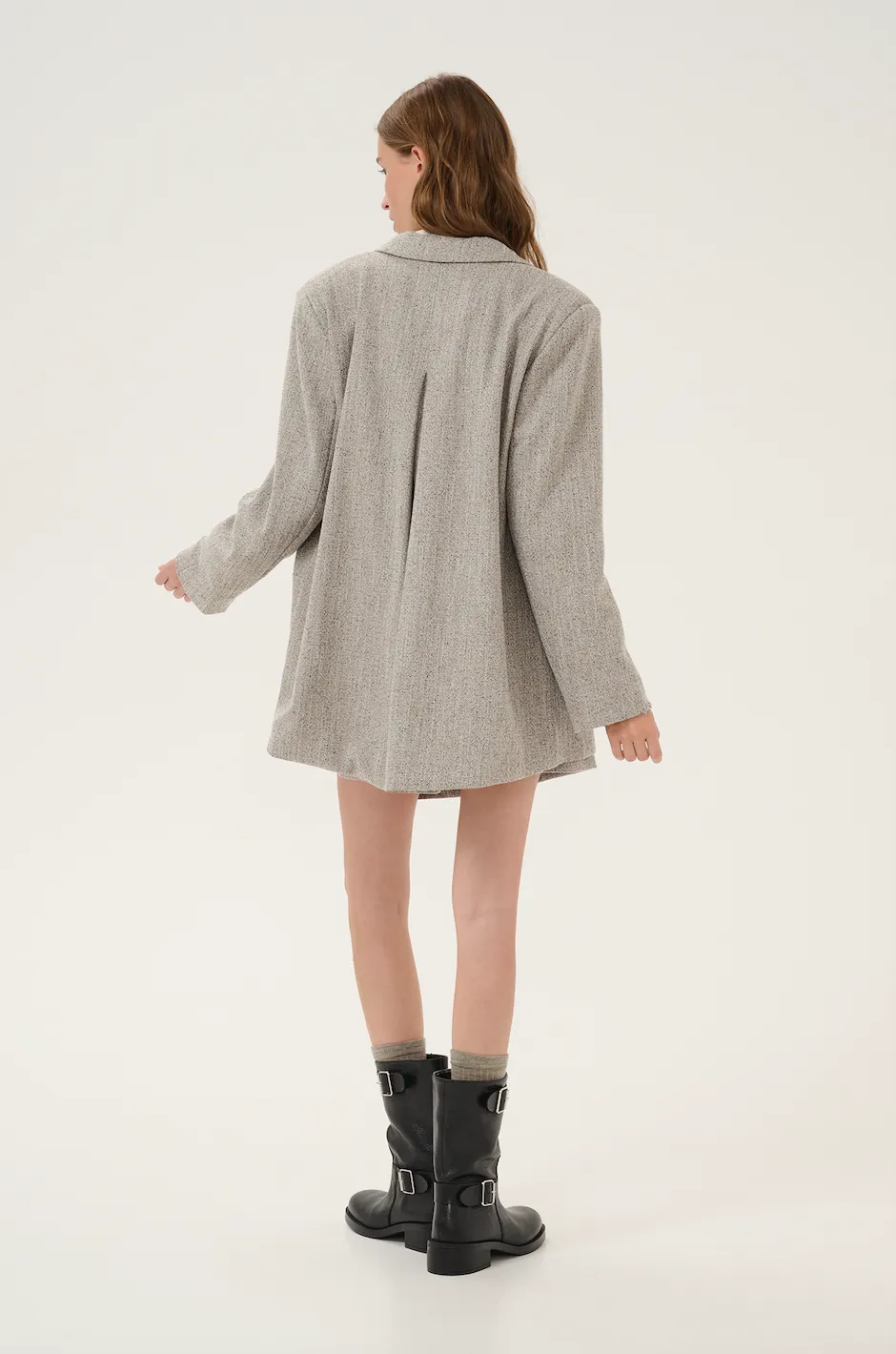 My Essential Wardrobe - Blazer - Oatmeal Melange - Emmy