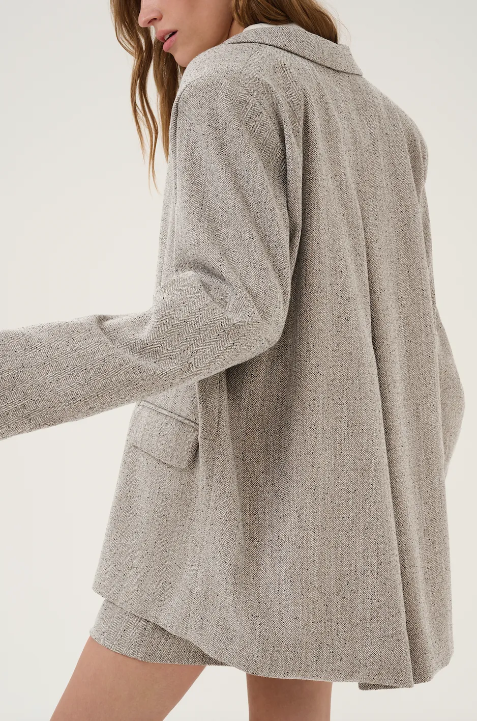 My Essential Wardrobe - Blazer - Oatmeal Melange - Emmy