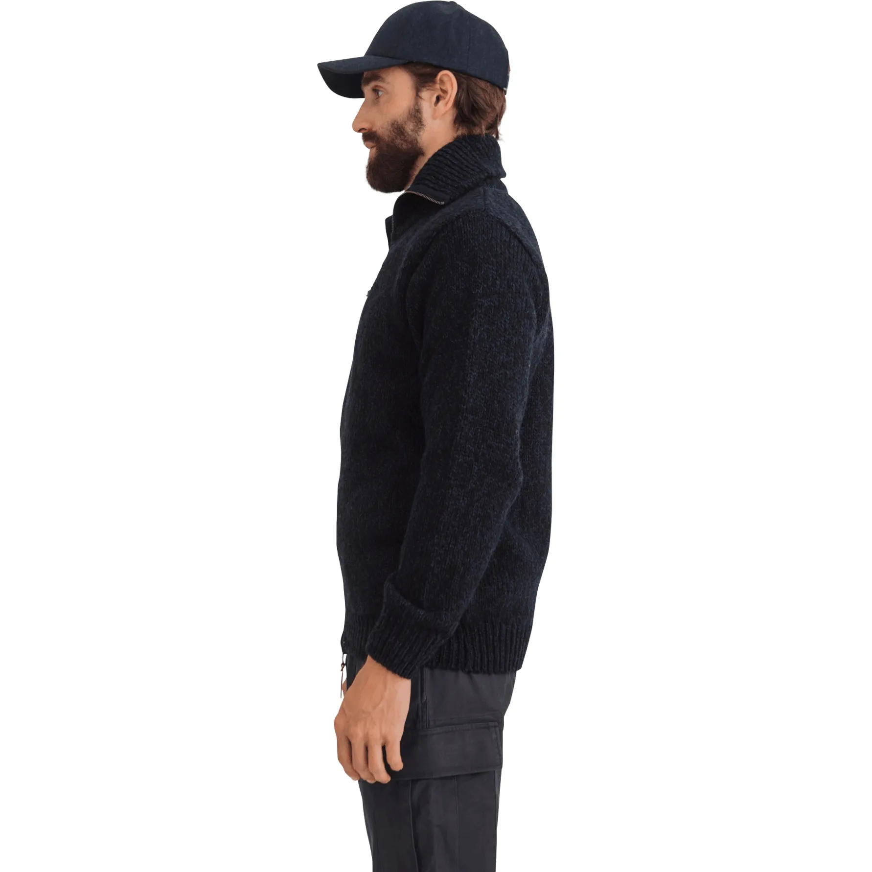 Nansen Zip Cardigan, Navy