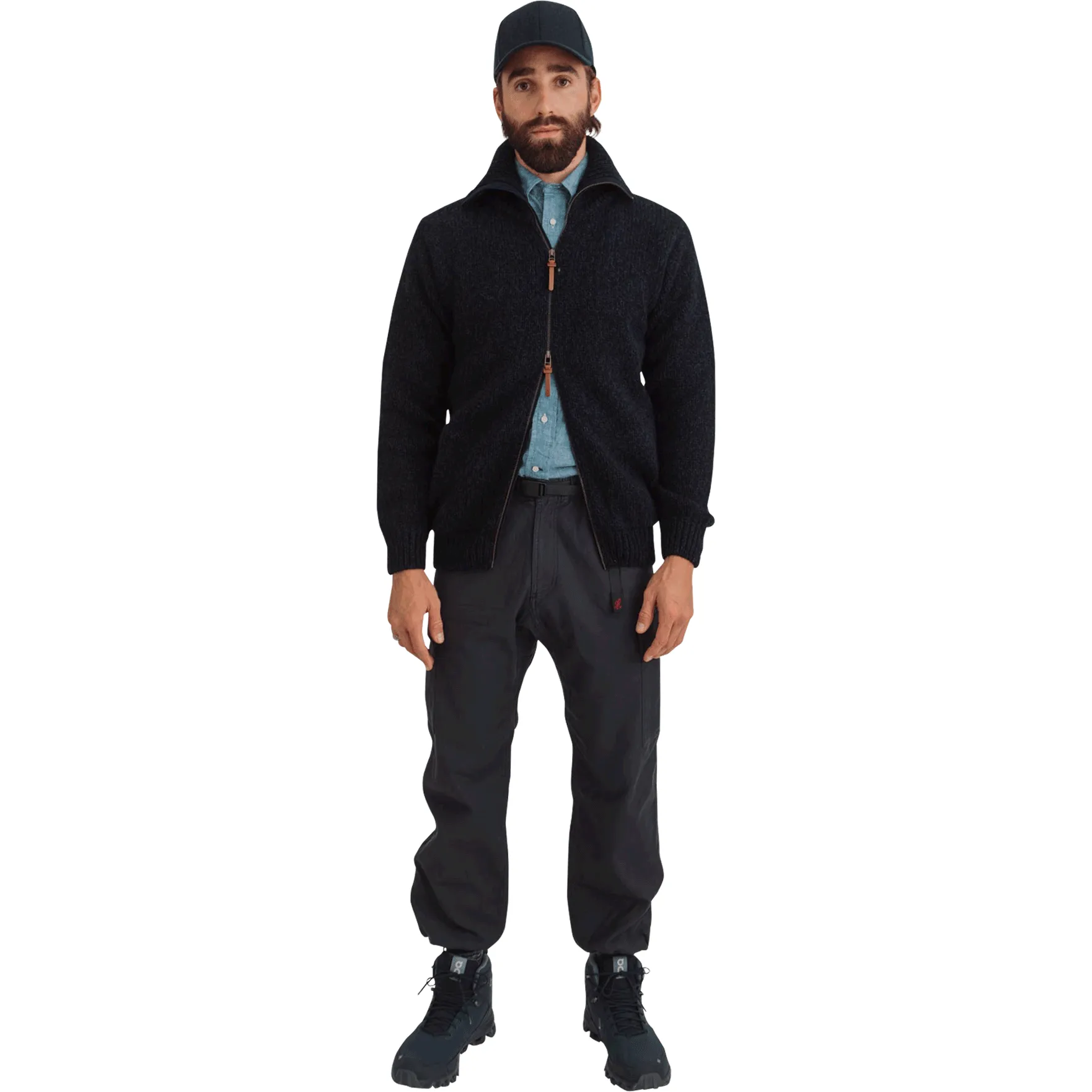 Nansen Zip Cardigan, Navy