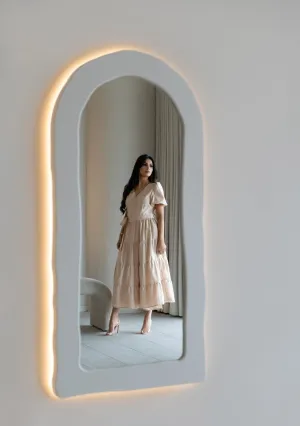 Natural Tie Wrap Dress