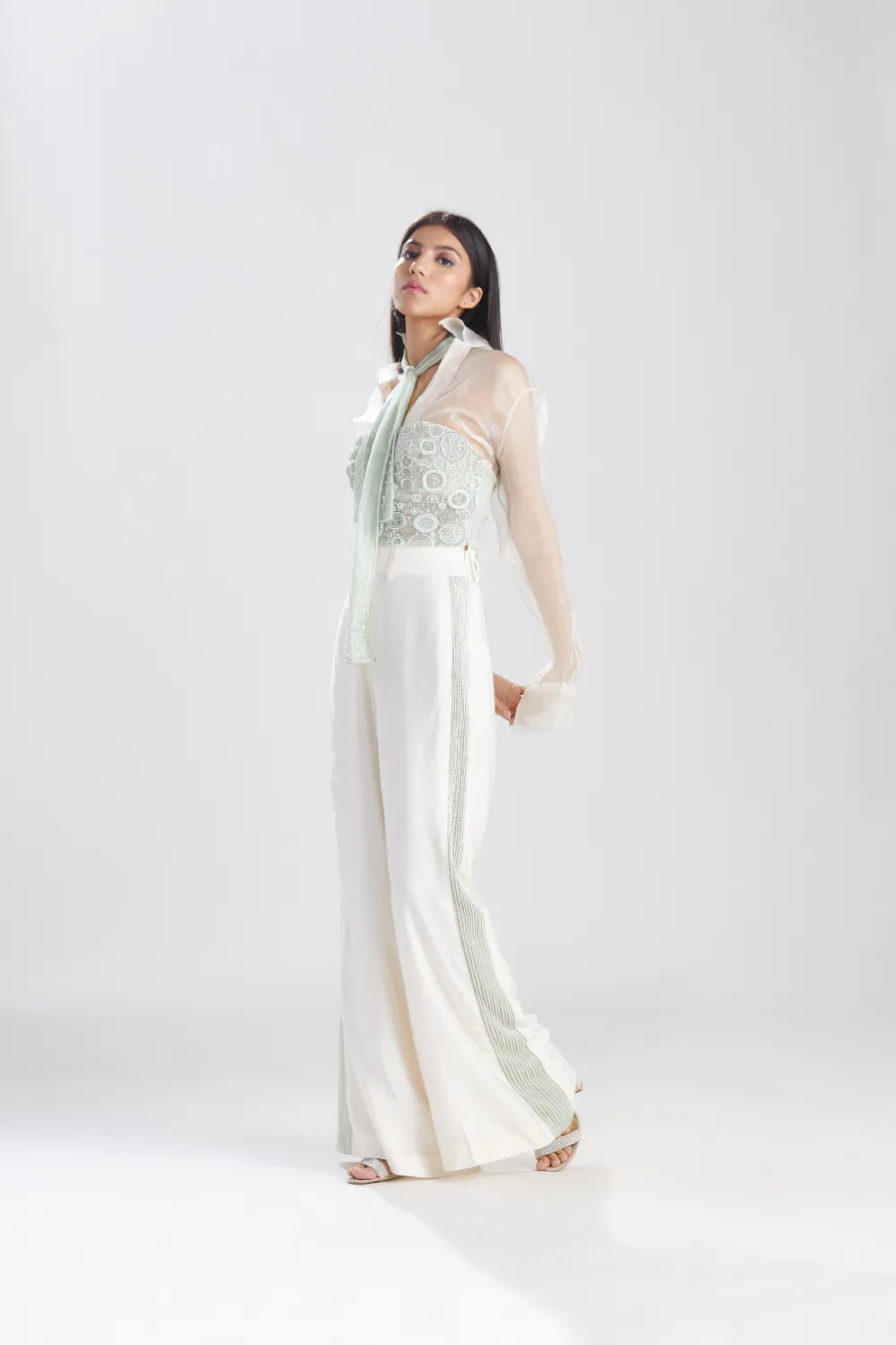 Noor Celadon Vrit Corset with Pants