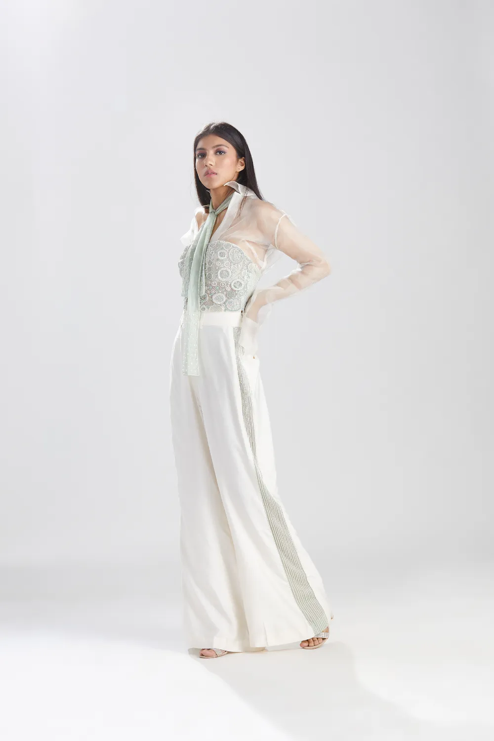 Noor Celadon Vrit Corset with Pants