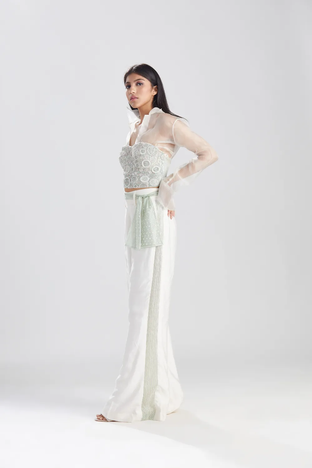 Noor Celadon Vrit Corset with Pants