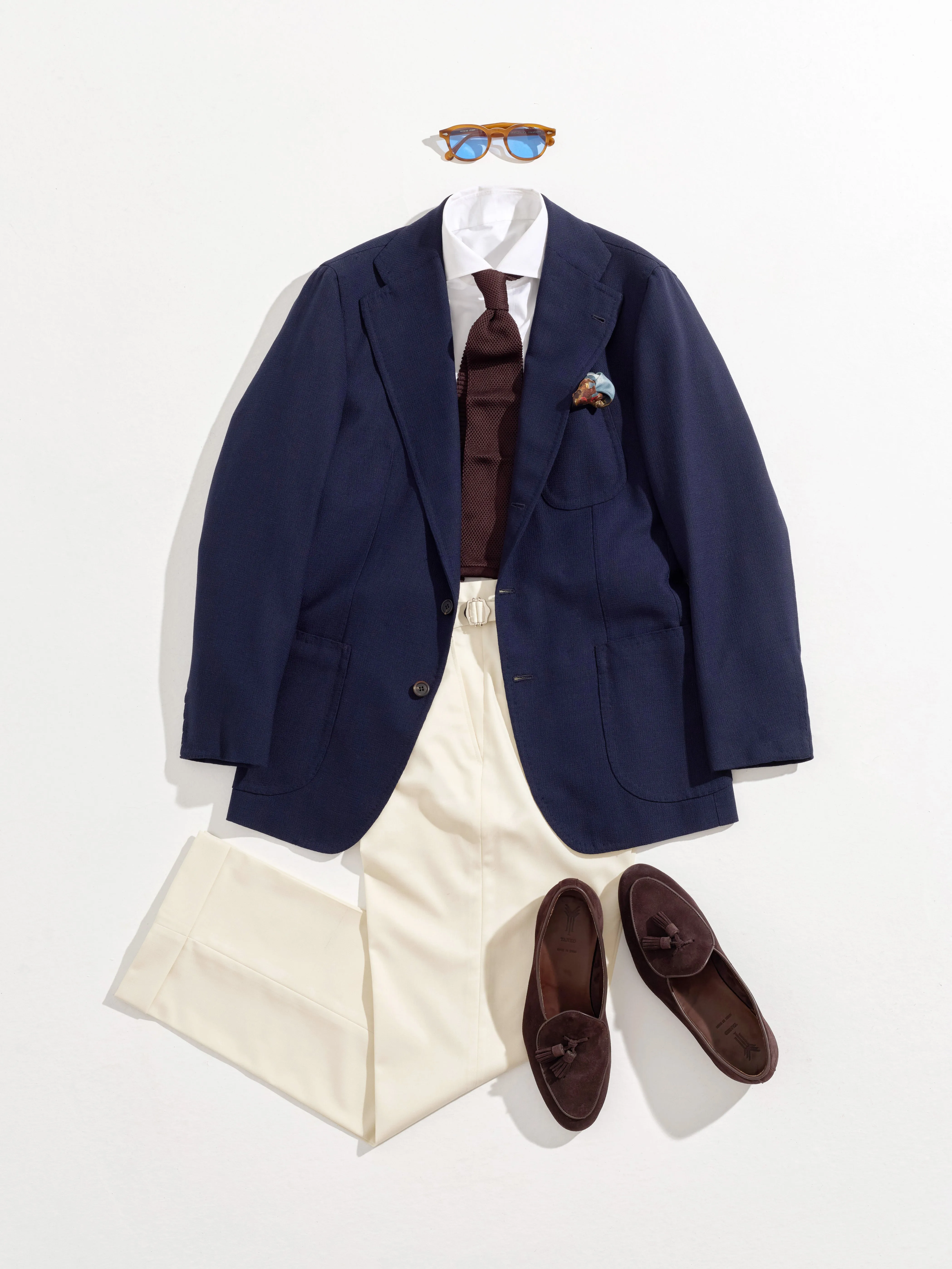 Orazio Luciano X Enis Inci - Dark Navy Smith Wolens Pure Wool Hopsack Jacket