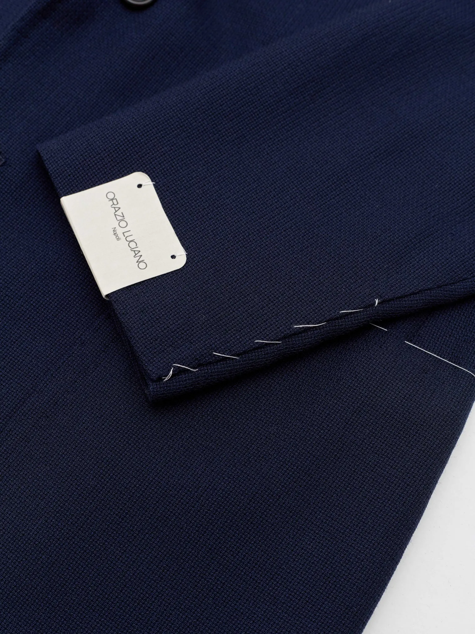 Orazio Luciano X Enis Inci - Dark Navy Smith Wolens Pure Wool Hopsack Jacket