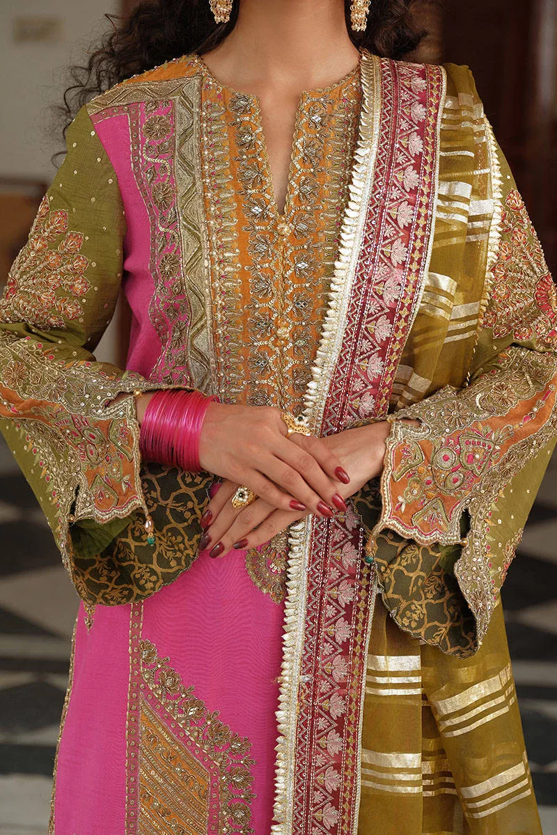 Organza Pink Salwar Kameez Pakistani Wedding Dresses