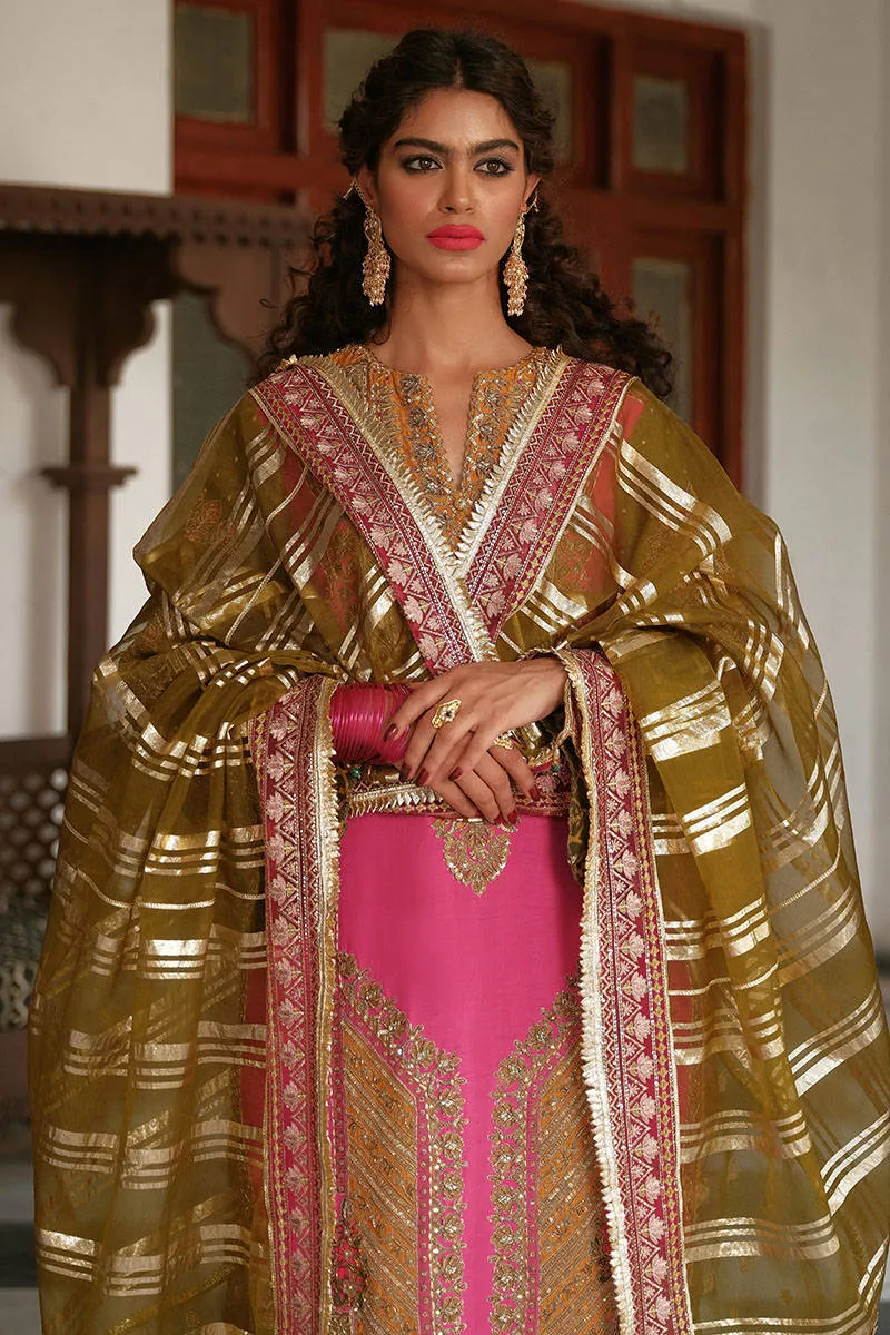 Organza Pink Salwar Kameez Pakistani Wedding Dresses