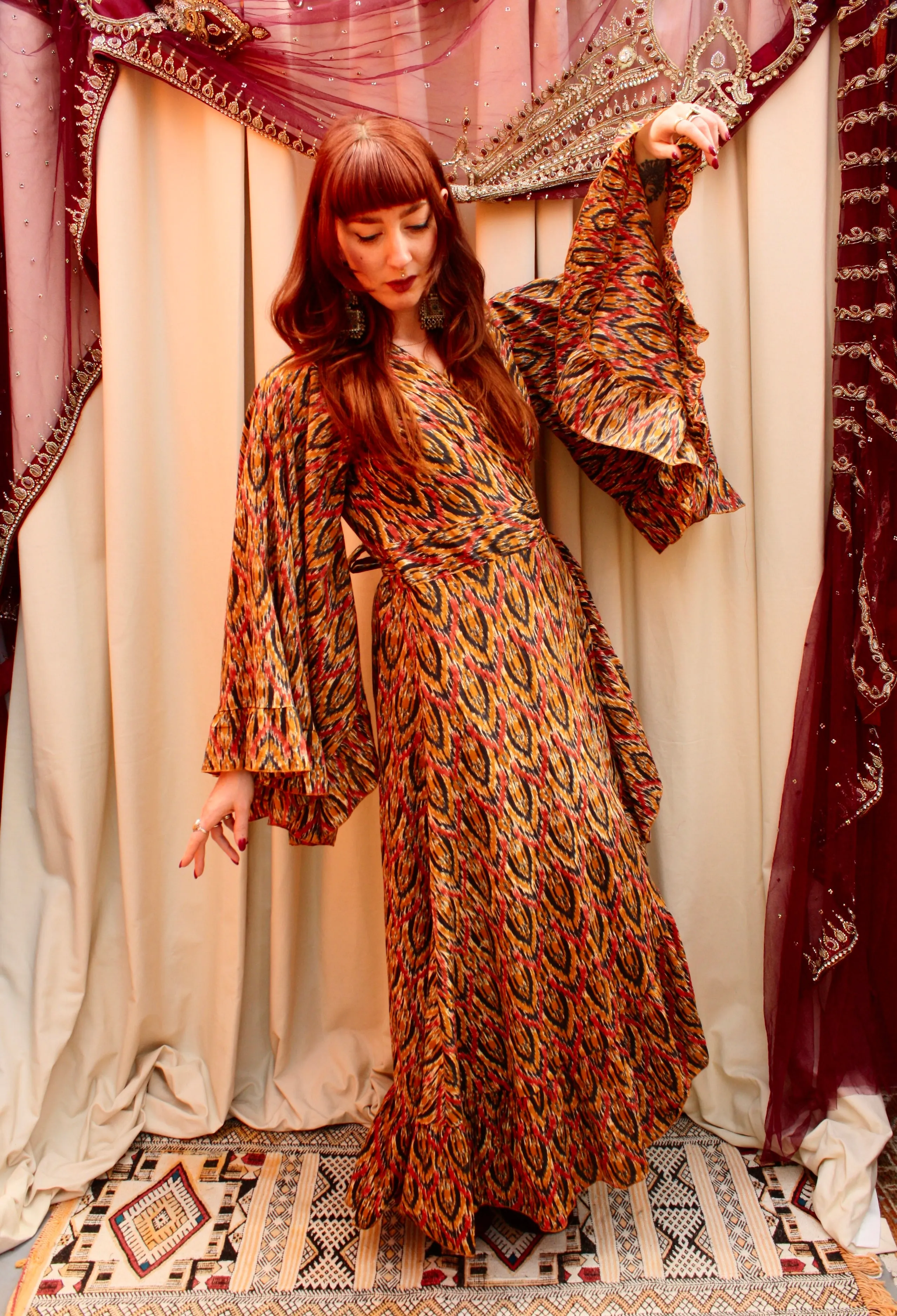 'Ostara' Cotton Wrap Dress