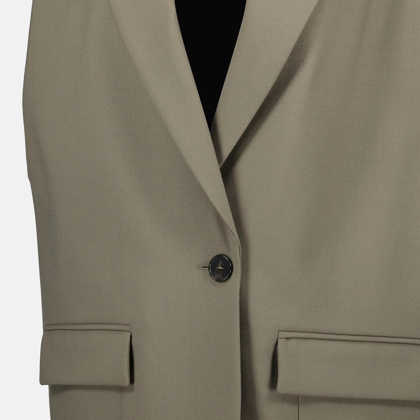 Oversized Beige Vest Blazer