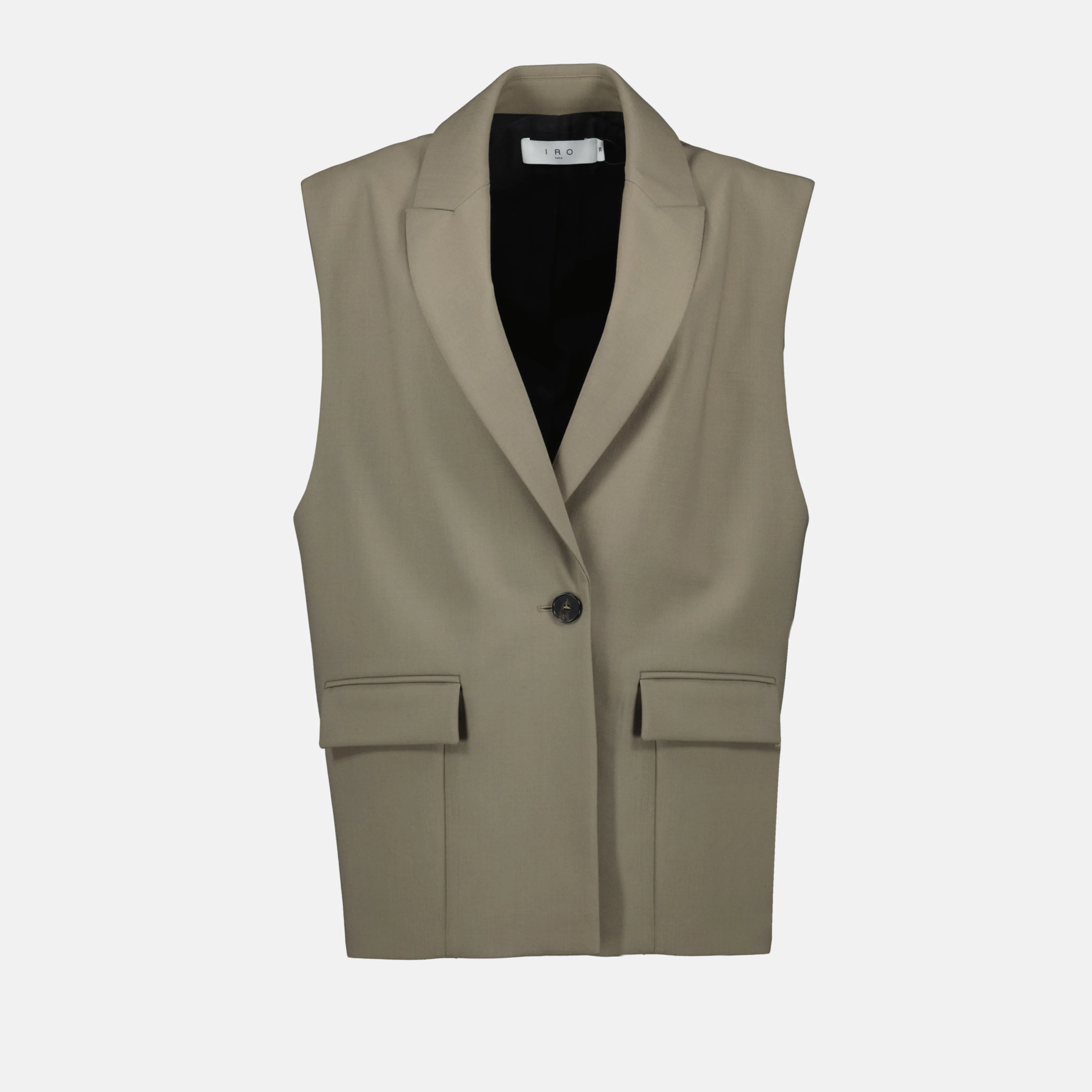 Oversized Beige Vest Blazer