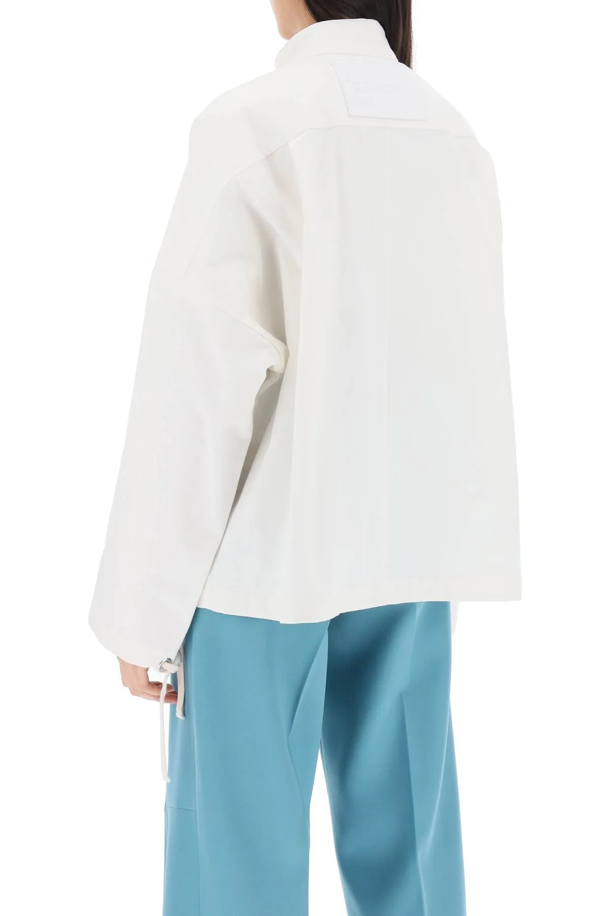 oversized blouson jacket in canvas