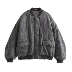 Oversized bomber jacket for women - Karla