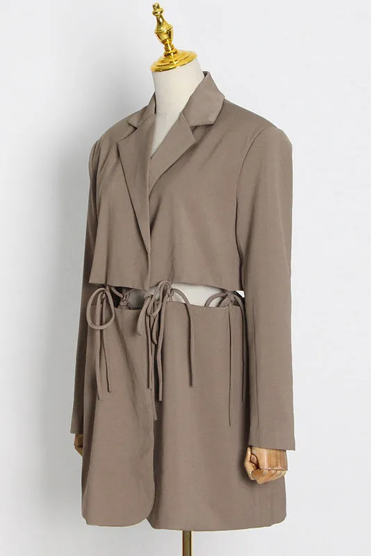 Oversized Cut-out Blazer