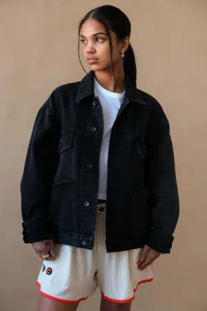 OVERSIZED DENIM CHORE JACKET