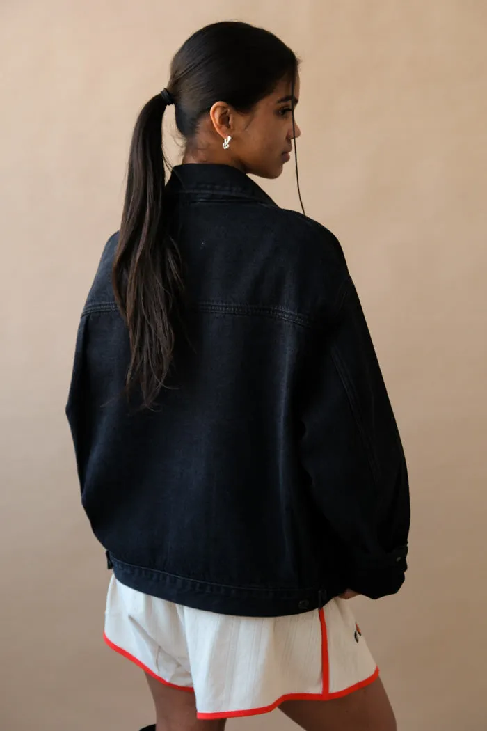 OVERSIZED DENIM CHORE JACKET