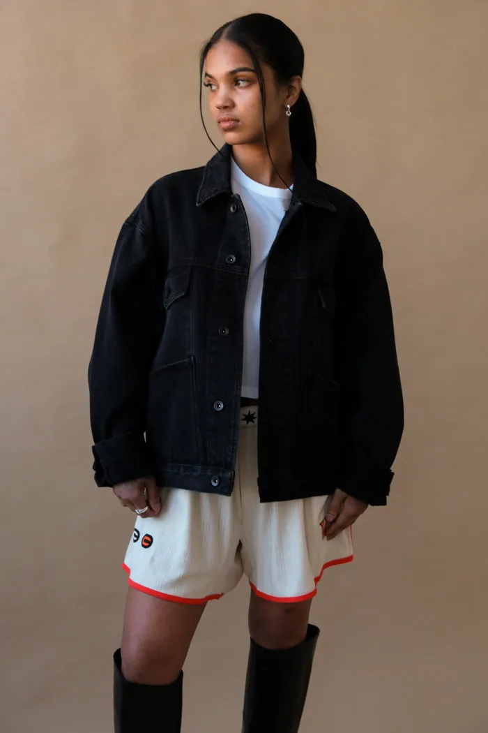 OVERSIZED DENIM CHORE JACKET