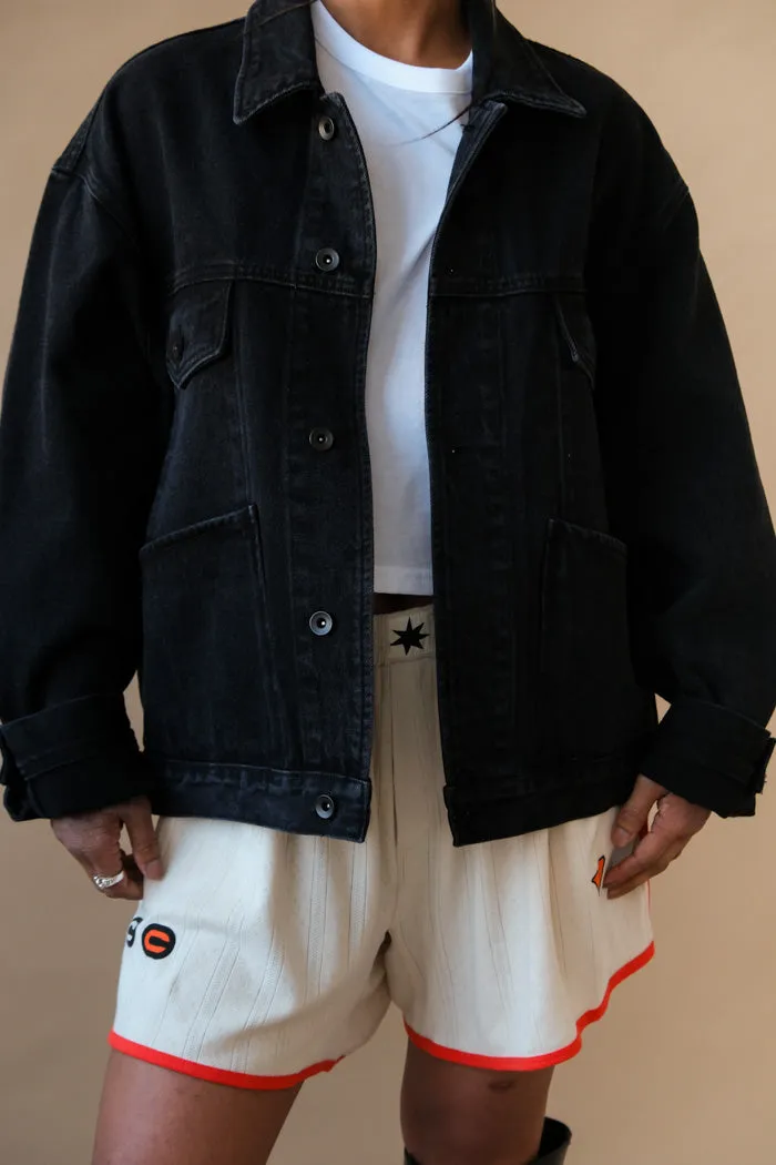 OVERSIZED DENIM CHORE JACKET
