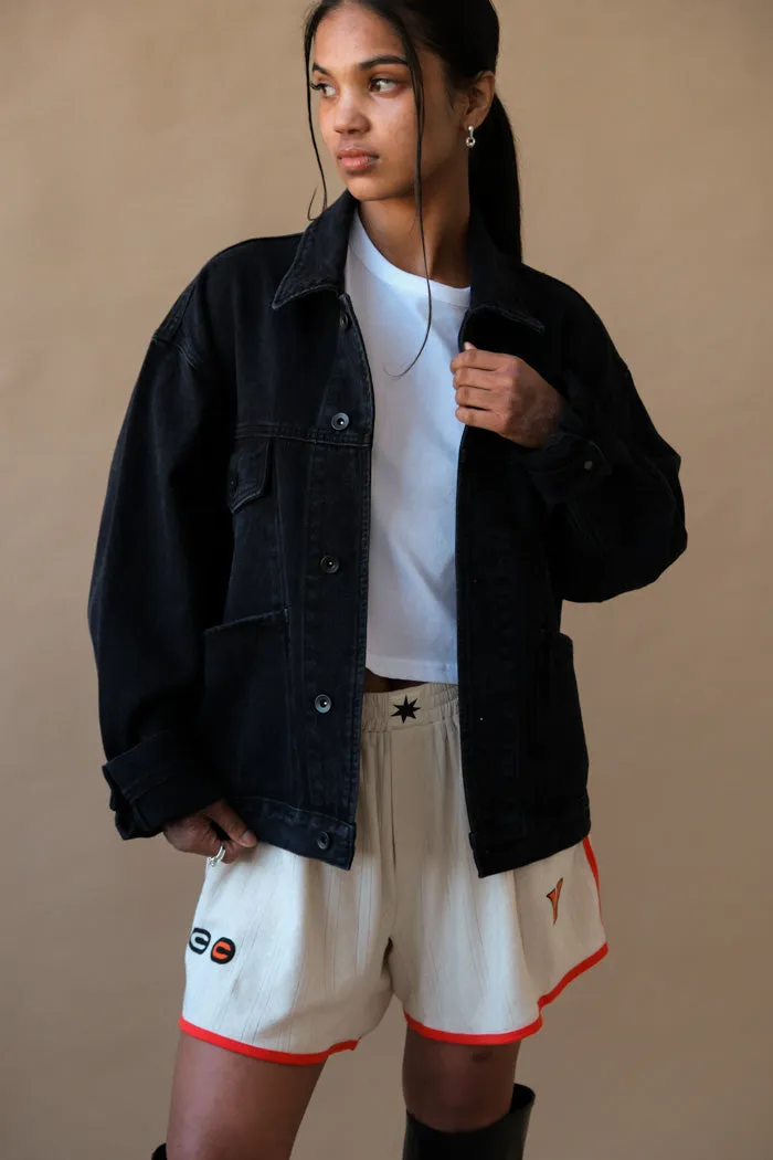 OVERSIZED DENIM CHORE JACKET