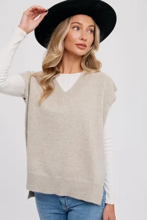 Oversized Knit Vest