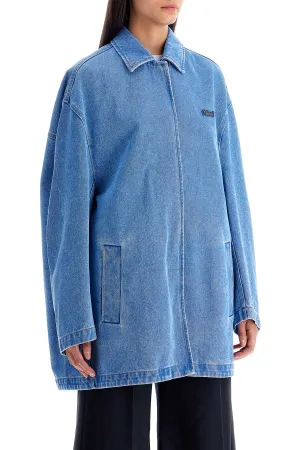 oversized organic denim jacket