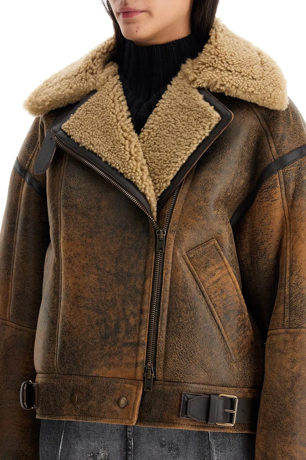 oversized shearling jacket