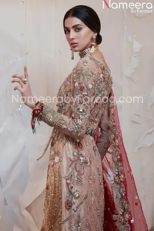 Pakistani Designer Bridal Fish Cut Lehenga Dress #BN165