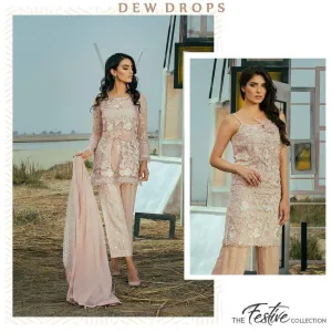 Pakistani Designer Dress for Eid in Pastel Pink Color - C1662