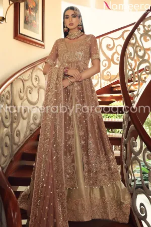 Pakistani Walima Bridal Dress with Embroidery #BB124