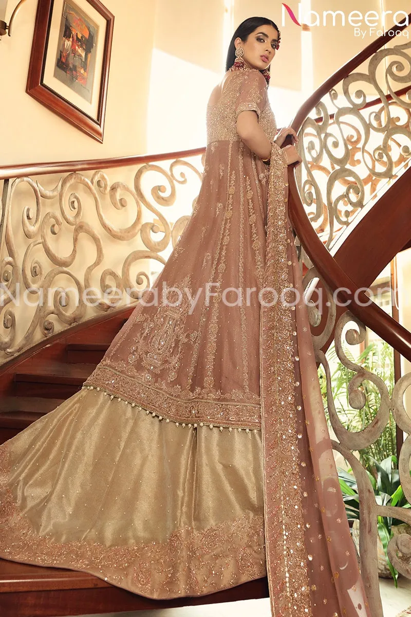 Pakistani Walima Bridal Dress with Embroidery #BB124